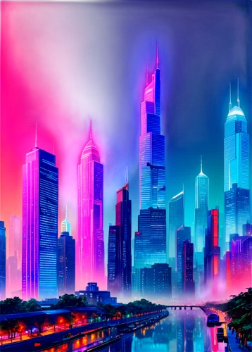 colorful city,futuristic landscape,cityscape,fantasy city,city skyline,city scape,world digital painting,shanghai,3d background,chicago skyline,city cities,city trans,nanjing,chongqing,dusk background,digiart,cities,city,metropolises,digitalart,Conceptual Art,Oil color,Oil Color 25