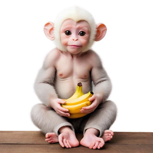 monkey banana,baby monkey,primate,monkey,rhesus macaque,macaque,ape,cheeky monkey,baby playing with food,the monkey,primates,monkeys band,baboon,nanas,chimp,monkey family,chimpanzee,banana,monkey with cub,newborn photography,Illustration,Realistic Fantasy,Realistic Fantasy 35