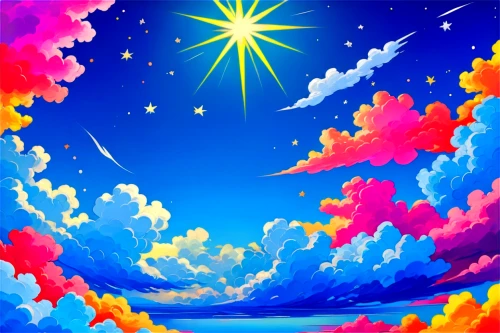 colorful stars,sunburst background,colorful star scatters,moon and star background,rainbow and stars,colorful foil background,unicorn background,colorful background,star sky,rainbow background,rainbow pencil background,crayon background,summer background,landscape background,background colorful,children's background,digital background,art background,bright sun,sky,Conceptual Art,Oil color,Oil Color 25
