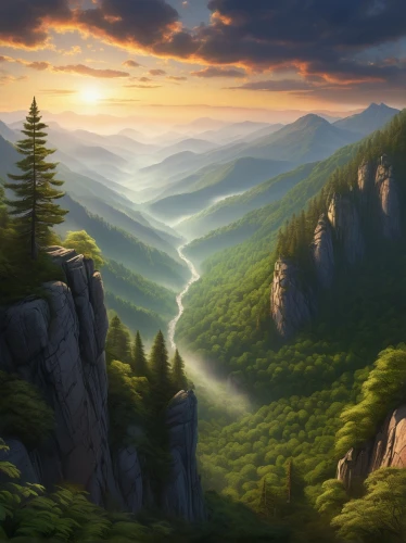 mountainous landscape,mountain landscape,mountain scene,mountain valleys,landscape background,mountainous landforms,mountain valley,the landscape of the mountains,mountain sunrise,mount scenery,high landscape,fantasy landscape,mountain ranges,mountainside,mountain world,mountain slope,japanese mountains,beautiful landscape,mountains,mountain range,Illustration,Children,Children 01