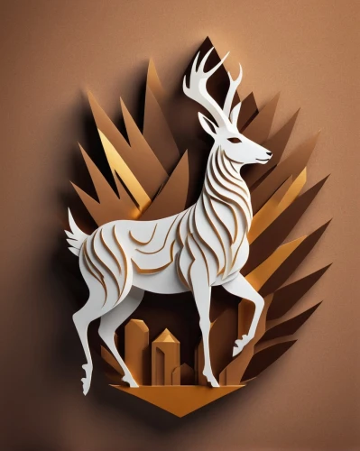dribbble icon,heraldic animal,dribbble logo,dribbble,nepal rs badge,deer illustration,national emblem,heraldic,vector graphic,rss icon,growth icon,animal icons,crest,crown render,store icon,vector image,manchurian stag,fire logo,vector illustration,heraldry,Unique,Paper Cuts,Paper Cuts 04