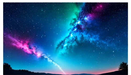 rainbow and stars,colorful stars,colorful star scatters,unicorn background,night sky,aurora borealis,the night sky,northen lights,galaxy,moon and star background,nothern lights,astronomy,starry sky,nightsky,space art,fairy galaxy,galaxy collision,aurora colors,milky way,milkyway,Art,Artistic Painting,Artistic Painting 32