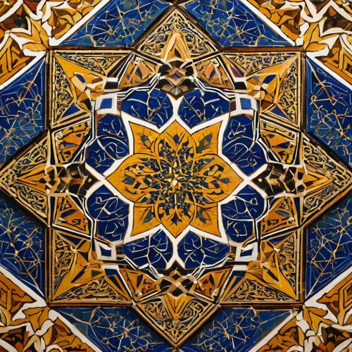 islamic pattern,motifs of blue stars,moroccan pattern,spanish tile,mandala,star pattern,persian architecture,ceramic tile,iranian architecture,khamsa,arabic background,arabesque,tile,rangoli,alcazar of seville,geometric pattern,persian,star mosque,kaleidoscope art,islamic architectural,Photography,General,Natural