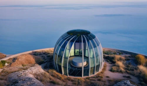 futuristic architecture,mirror house,glass sphere,round hut,glass building,the observation deck,glass pyramid,observation deck,observation tower,island suspended,round house,pigeon house,cubic house,futuristic art museum,futuristic landscape,sky space concept,glass rock,roof domes,glass ball,eco hotel,Photography,General,Natural
