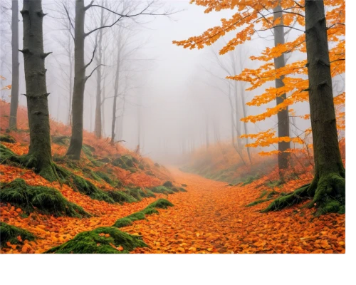 autumn forest,autumn fog,autumn background,deciduous forest,germany forest,autumn motive,beech forest,forest of dean,foggy forest,autumn theme,beech trees,autumn scenery,temperate broadleaf and mixed forest,temperate coniferous forest,autumn landscape,autumn trees,just autumn,autumn idyll,pumpkin autumn,autumn colouring,Illustration,Paper based,Paper Based 13
