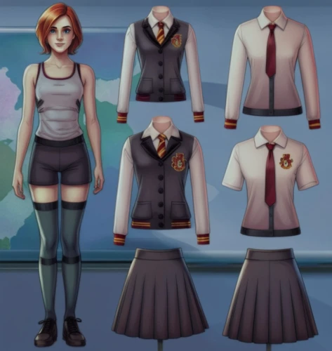 school uniform,a uniform,school clothes,uniforms,nurse uniform,uniform,chef's uniform,school skirt,women's clothing,bolero jacket,police uniforms,sports uniform,business girl,formal wear,schoolgirl,female doctor,clothing,martial arts uniform,school items,ladies clothes,Unique,Design,Character Design