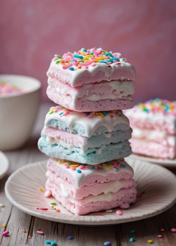 colored icing,pink icing,unicorn cake,sheet cake,stack cake,sweetheart cake,meringue,sandwich cake,sandwich-cake,aquafaba,pink cake,lolly cake,layer cake,blancmange,roll cake,marshmallows,layer nougat,cream slices,rainbow cake,cupcake paper,Illustration,Realistic Fantasy,Realistic Fantasy 44
