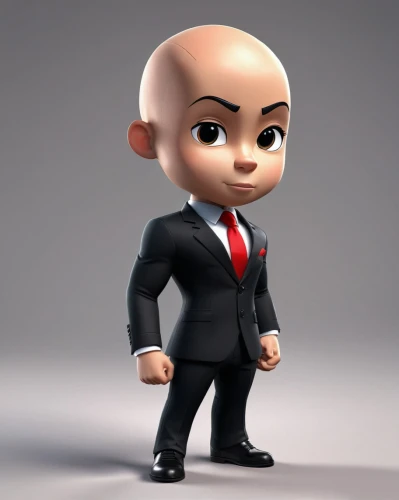 ceo,baldness,businessman,bald,business man,balding,3d model,businessperson,russkiy toy,yo-kai,kewpie doll,3d man,african businessman,ball head,black businessman,kingpin,french president,cute cartoon character,kewpie dolls,funko,Unique,3D,3D Character