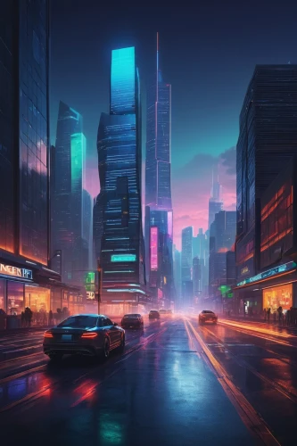 cityscape,evening city,city highway,city at night,futuristic landscape,city lights,colorful city,city scape,dusk,cities,skyline,tokyo city,cyberpunk,citylights,urban,metropolis,shanghai,city,night highway,the city,Art,Classical Oil Painting,Classical Oil Painting 31