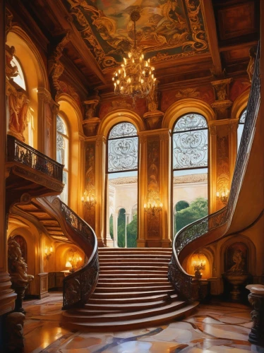 staircase,winding staircase,outside staircase,circular staircase,entrance hall,art nouveau,peles castle,stairway,royal interior,stately home,ornate room,classical architecture,europe palace,stairs,neoclassical,grand piano,villa cortine palace,villa balbianello,ballroom,athenaeum,Illustration,Children,Children 01