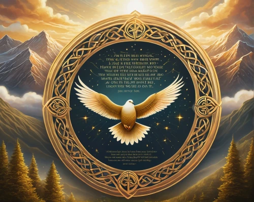 dove of peace,compass rose,raven's feather,runes,wind rose,jrr tolkien,pentacle,triquetra,stargate,gryphon,harp of falcon eastern,solstice,background image,divination,amulet,eagle illustration,compass,doves of peace,angel wing,cd cover,Illustration,Realistic Fantasy,Realistic Fantasy 24