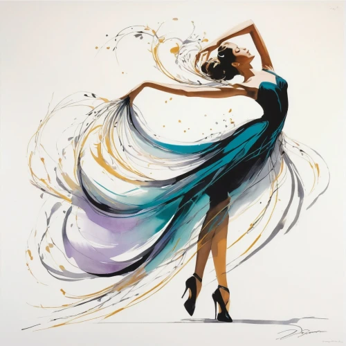 fashion illustration,dance with canvases,twirling,dancer,dance silhouette,ballroom dance silhouette,twirl,gracefulness,dance,whirling,silhouette dancer,flamenco,twirls,watercolor paint strokes,love dance,baton twirling,ballet dancer,dancesport,fashion vector,boho art,Art,Artistic Painting,Artistic Painting 24