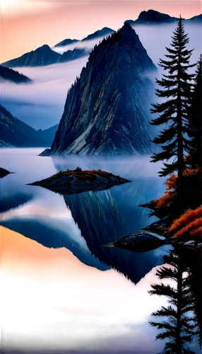 trillium lake,crater lake,mountain landscape,water reflection,alpine lake,mountain lake,reflection in water,landscape background,mountainlake,high mountain lake,reflections in water,salt meadow landscape,mountainous landscape,world digital painting,mountain scene,beautiful landscape,dove lake,reflection of the surface of the water,foggy landscape,mountain sunrise,Art,Classical Oil Painting,Classical Oil Painting 40