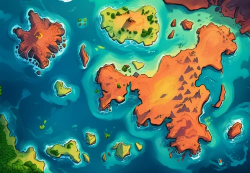 archipelago,uninhabited island,kei islands,continent,artificial islands,the continent,peninsula,islands,map world,floating islands,rainbow world map,polynesia,island of fyn,world map,mushroom island,african map,continents,island of juist,old world map,relief map,Illustration,Japanese style,Japanese Style 07