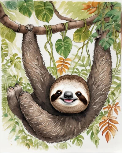 pygmy sloth,three-toed sloth,tree sloth,two-toed sloth,sloth,tamarin,slothbear,slow loris,hanging panda,bamboo,gibbon 5,little panda,gibbon,ring-tailed,loris,pygmy slow loris,hammock,lun,panda,bamboo frame,Illustration,Paper based,Paper Based 30