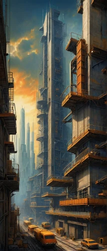 futuristic landscape,cityscape,dystopian,industrial landscape,high rises,metropolis,post-apocalyptic landscape,ancient city,destroyed city,city blocks,urban towers,apartment blocks,dystopia,high-rises,skyscraper town,futuristic architecture,skyscrapers,apartment block,apartment-blocks,fantasy city,Illustration,Abstract Fantasy,Abstract Fantasy 09