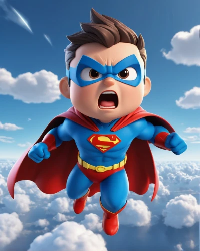 super man,superman,kid hero,super hero,comic hero,superhero background,superman logo,wonder,animated cartoon,super dad,superhero,super power,hero,cute cartoon character,caped,kapow,big hero,skydiver,super,cute cartoon image,Unique,3D,3D Character