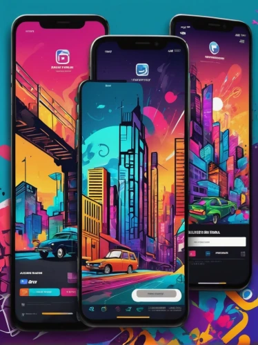 colorful city,mobile video game vector background,80's design,colorful background,icon pack,home screen,colorful foil background,background colorful,flat design,dribbble,colors background,android inspired,backgrounds,vector graphic,vector design,gradient effect,vector images,screen background,retro background,ios,Conceptual Art,Graffiti Art,Graffiti Art 09