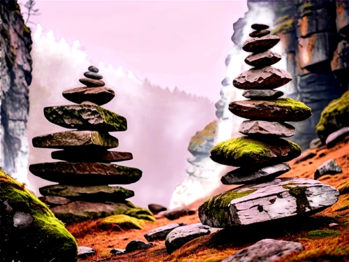 stacked rocks,stacked stones,background with stones,rock cairn,mushroom landscape,rock stacking,stacked rock,stack of stones,stacking stones,rock balancing,stone balancing,cairn,mountain stone edge,fairy chimney,stone towers,spiral background,zen stones,balanced boulder,stone pagoda,stone background,Illustration,Vector,Vector 01