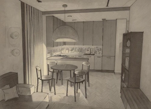 kitchen interior,dining room,vintage kitchen,kitchen,the kitchen,cabinetry,home interior,bedroom,treatment room,kitchen design,danish room,pantry,breakfast room,model house,apartment,matruschka,children's bedroom,modern room,an apartment,empty interior,Art sketch,Art sketch,Traditional