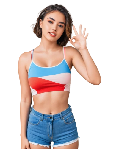 crop top,women's clothing,girl in t-shirt,tube top,teen,cotton top,patriotic,women clothes,sports bra,girl on a white background,fir tops,diet icon,summer clothing,camisoles,hula hoop,swimsuit top,summer items,girl in overalls,right curve background,ladies clothes,Art,Artistic Painting,Artistic Painting 45