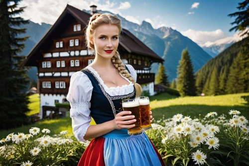 bavarian swabia,bavarian,oktoberfest celebrations,bavaria,oktoberfest,oktoberfest background,paulaner hefeweizen,barmaid,bavarian dinner,appenzeller,watzmannfrau,austrian,fädelspiel,wiesnbreze,biertan,heidi country,beer stein,kükchen,allgäu kässspatzen,styria,Illustration,Realistic Fantasy,Realistic Fantasy 09