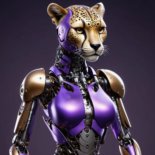 chat bot,cheetah,jaguar,cybernetics,cougar,armored animal,leopard,endoskeleton,humanoid,bengal cat,callisto,cyborg,panther,catwoman,geometrical cougar,breed cat,animal feline,rubber doll,royal tiger,cyberpunk