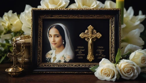 saint therese of lisieux,carmelite order,fatima,the prophet mary,rosary,to our lady,seven sorrows,hand of fatima,mary 1,portrait of christi,beautiful frame,benediction of god the father,lily of the desert,decorative frame,indian jasmine,merced,a beautiful jasmine,lily of the field,mary,lilly of the valley,Illustration,Realistic Fantasy,Realistic Fantasy 44