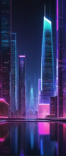 cityscape,purple wallpaper,colorful city,cyberpunk,metropolis,futuristic landscape,shanghai,city skyline,shinjuku,fantasy city,ultraviolet,background screen,tokyo city,dusk background,neon arrows,3d background,futuristic,cities,neon lights,doha,Illustration,Paper based,Paper Based 26