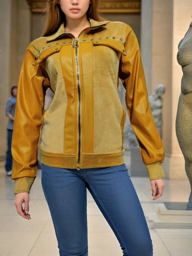 plus-size model,yellow jacket,female model,bolero jacket,artist's mannequin,jean jacket,display dummy,plus-size,mannequin,pedestrian,art model,parka,3d model,manikin,yellow jumpsuit,girl walking away,jacket,menswear for women,national parka,yellow mustard,Female,East Asians,Beehive,Youth & Middle-aged,XXL,Confidence,Sweater With Jeans,Indoor,Museum