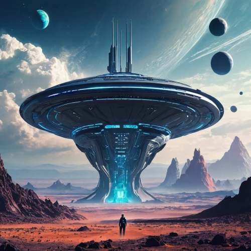 futuristic landscape,extraterrestrial life,alien planet,alien world,science fiction,alien ship,scifi,starship,federation,sci fiction illustration,ufo,sky space concept,sci fi,planet alien sky,sci-fi,sci - fi,futuristic architecture,auqarium,colony,ufos,Conceptual Art,Sci-Fi,Sci-Fi 04