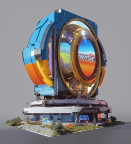 cyclocomputer,cinema 4d,3d render,gyroscope,electric tower,rotating beacon,hamster wheel,jukebox,3d bicoin,3d model,development concept,solar cell base,highway roundabout,hub,roundabout,keystone module,futuristic art museum,render,3d rendering,mri machine,Photography,General,Realistic