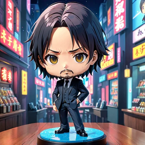 romano cheese,business angel,businessman,game figure,dark suit,business man,undertaker,tony stark,a black man on a suit,suit,shaft,yukio,stylish boy,norman,cute cartoon character,newscaster,shopping icon,anime cartoon,game illustration,black suit,Anime,Anime,Realistic