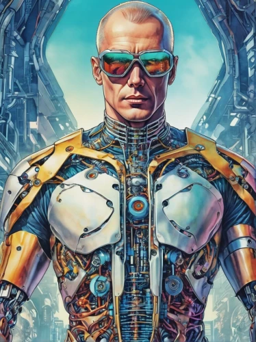 cyborg,cybernetics,valerian,sci fiction illustration,cyber glasses,cable,3d man,biomechanical,electro,terminator,wearables,iceman,cyberpunk,c-3po,steel man,cable innovator,prejmer,sci fi,cg artwork,cyber