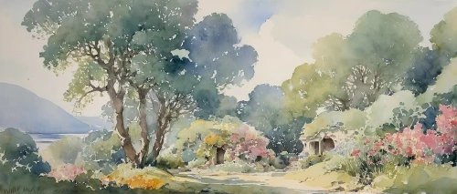 watercolor background,watercolour,watercolor,watercolor sketch,water color,watercolor painting,watercolor paper,watercolor shops,watercolors,watercolor tree,watercolor paint,brook landscape,river landscape,small landscape,watercolor leaves,watercolor tea,watercolor tea shop,rural landscape,mountain scene,water colors,Illustration,Paper based,Paper Based 23