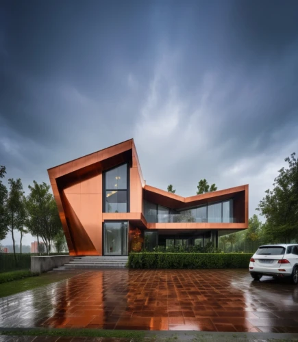 cube house,modern house,modern architecture,dunes house,corten steel,cubic house,contemporary,futuristic architecture,residential house,luxury home,house shape,danish house,folding roof,roof tile,florida home,luxury property,mclaren automotive,brick house,house insurance,metal cladding,Photography,General,Realistic