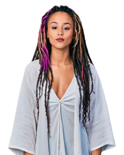 dreadlocks,artificial hair integrations,twists,dreads,png transparent,ash leigh,girl on a white background,african american woman,willow,cornrows,rows,women's clothing,bolero jacket,menswear for women,rastaman,lupe,jumpsuit,rasta braids,african-american,mali,Illustration,Japanese style,Japanese Style 15