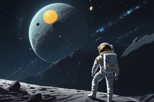 earth rise,space art,moon walk,astronaut,moon landing,lunar landscape,space walk,lunar,sci fiction illustration,astronautics,spacesuit,space,spacewalks,space suit,the moon,space travel,space voyage,spacewalk,space-suit,moon and star background,Illustration,Japanese style,Japanese Style 08