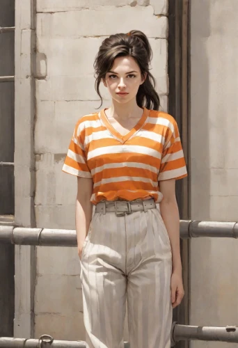 horizontal stripes,striped,stripes,striped background,stripe,orange,mime,mime artist,cotton top,havana,pin stripe,trousers,polka,liberty cotton,clementine,tee,bermuda shorts,overall,georgia,orange half,Digital Art,Comic