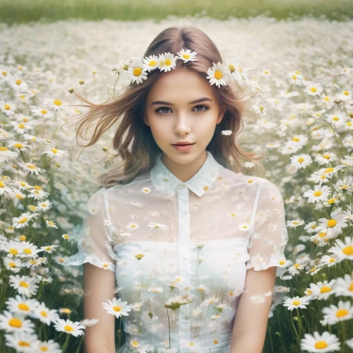 beautiful girl with flowers,girl in flowers,daisies,flower fairy,daisy heart,sunflower lace background,daisy flowers,meadow daisy,daisy flower,flower background,flower girl,white daisies,solar,floral background,field of flowers,colorful daisy,flower crown,vintage floral,daisy 2,flower field,Photography,Artistic Photography,Artistic Photography 07