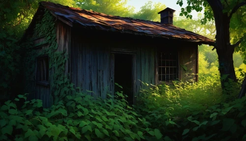 shed,garden shed,abandoned place,lonely house,house in the forest,small cabin,abandoned house,small house,little house,sheds,cabin,old home,summer cottage,wooden hut,lost place,cottage,abandoned,lostplace,farm hut,abandoned places,Illustration,Vector,Vector 09