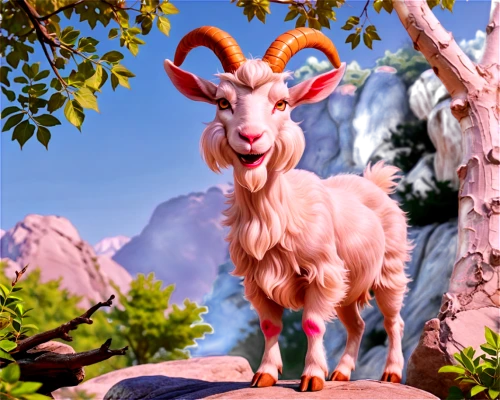 billy goat,anglo-nubian goat,goatherd,mountain sheep,goat-antelope,bale,mountain goat,goat mountain,feral goat,domestic goat,3d fantasy,wild sheep,3d rendered,3d background,barnyard,ram,goatflower,miniature golf,tree loc sesame,3d render,Illustration,Vector,Vector 19