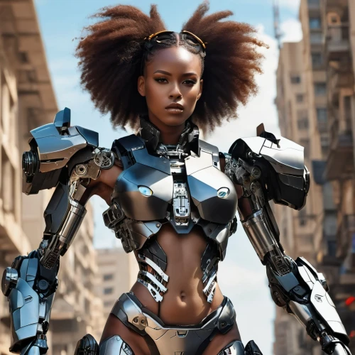 valerian,cyborg,cybernetics,mecha,mech,futuristic,ai,sci fi,symetra,female warrior,cyberpunk,scifi,black women,artificial hair integrations,transformer,african american woman,nova,droid,warrior woman,biomechanical,Photography,General,Realistic