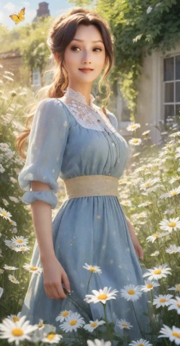 jane austen,vanessa (butterfly),girl in the garden,marguerite,spring background,springtime background,country dress,hanbok,free land-rose,flower background,julia butterfly,girl picking flowers,milkmaid,butterfly background,windflower,portrait background,girl in a historic way,rosa ' amber cover,victorian lady,girl in flowers,Photography,Realistic