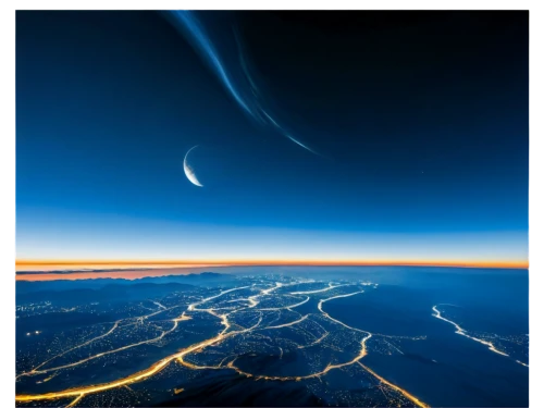 river delta,space art,planet earth view,alien planet,ice planet,alien world,earth rise,lunar landscape,futuristic landscape,planets,blue planet,aerial landscape,desert planet,planet alien sky,aeolian landform,planet,moonscape,exoplanet,earth in focus,iss,Illustration,Japanese style,Japanese Style 11