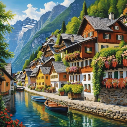 alpine village,mountain village,escher village,aurora village,the alps,switzerland,mountain settlement,alps,lake lucerne region,canton of glarus,switzerland chf,swiss,bernese oberland,idyllic,thun,zermatt,eastern switzerland,lauterbrunnen,austria,landscape background