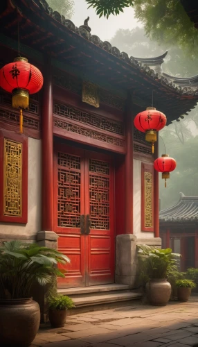 chinese architecture,chinese temple,asian architecture,hall of supreme harmony,chinese art,yunnan,suzhou,chinese background,red lantern,xi'an,chinese screen,hanging temple,zui quan,oriental painting,xing yi quan,korean culture,hyang garden,buddhist temple,summer palace,forbidden palace,Illustration,Retro,Retro 10