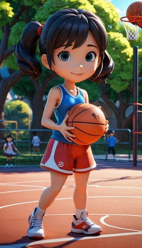 woman's basketball,basketball player,outdoor basketball,sports girl,basketball,girls basketball,basketball court,streetball,women's basketball,vector ball,recess,playing sports,basketball shoe,girls basketball team,basket,slam dunk,street sports,ball sports,basketball moves,basketball board,Unique,3D,3D Character