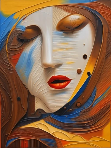 woman's face,woman face,oil painting on canvas,woman thinking,golden mask,masque,gold paint stroke,art painting,oil on canvas,oil painting,gold paint strokes,indigenous painting,glass painting,bodypainting,abstract painting,head woman,dali,wooden mask,venetian mask,mary-gold