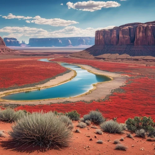 arid landscape,dead vlei,united states national park,flowerful desert,desert desert landscape,red earth,desert landscape,glen canyon,argentina desert,landscape red,the atacama desert,arid land,sossusvlei,monument valley,red sand,rio grande river,arid,lake powell,western red lily,national park los flamenco,Photography,General,Realistic